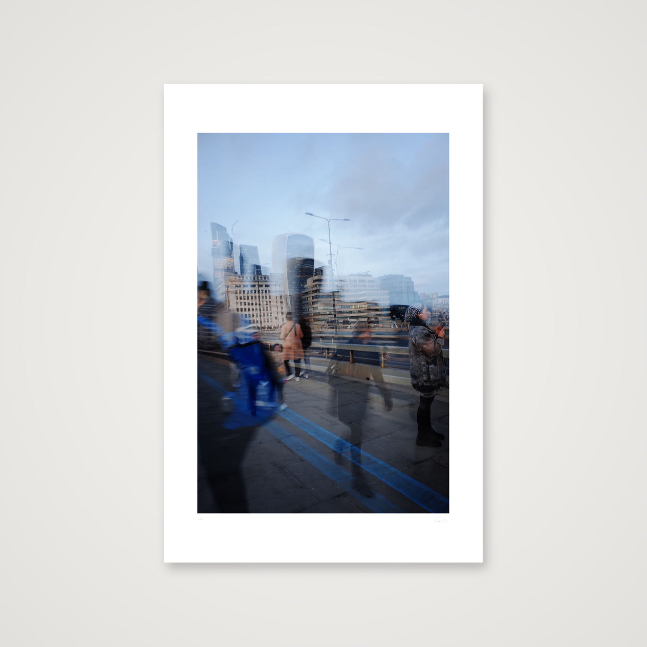 On The Bridge. From London Series. 2023 — 40×60cm, 16×24" Print only