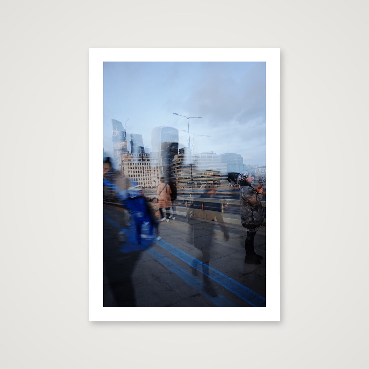On The Bridge. From London Series. 2023 — 70×100cm, 28×39" Print only