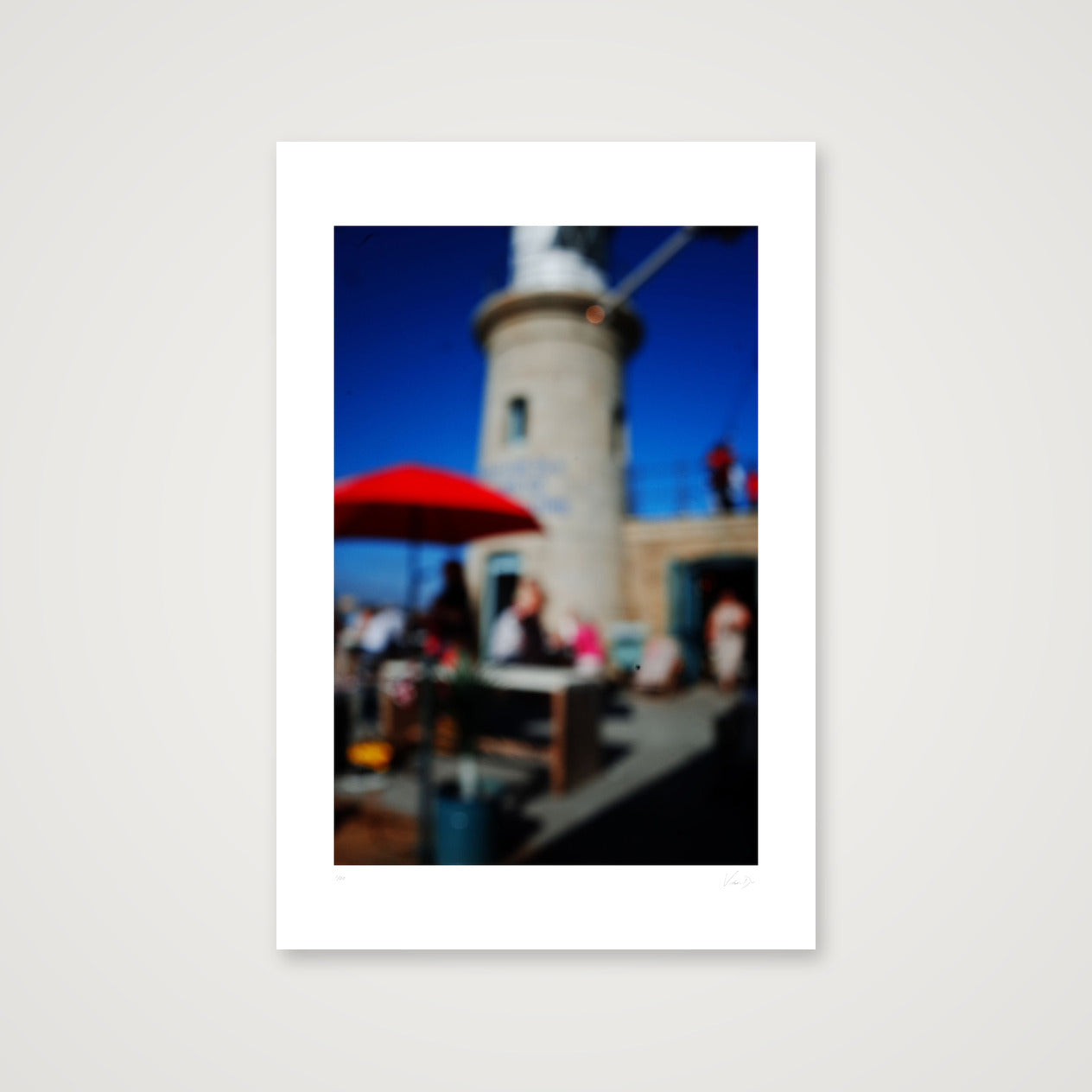 Lighthouse in Summer. Folkestone, 2025 — 30×45cm, 12×18" Print only